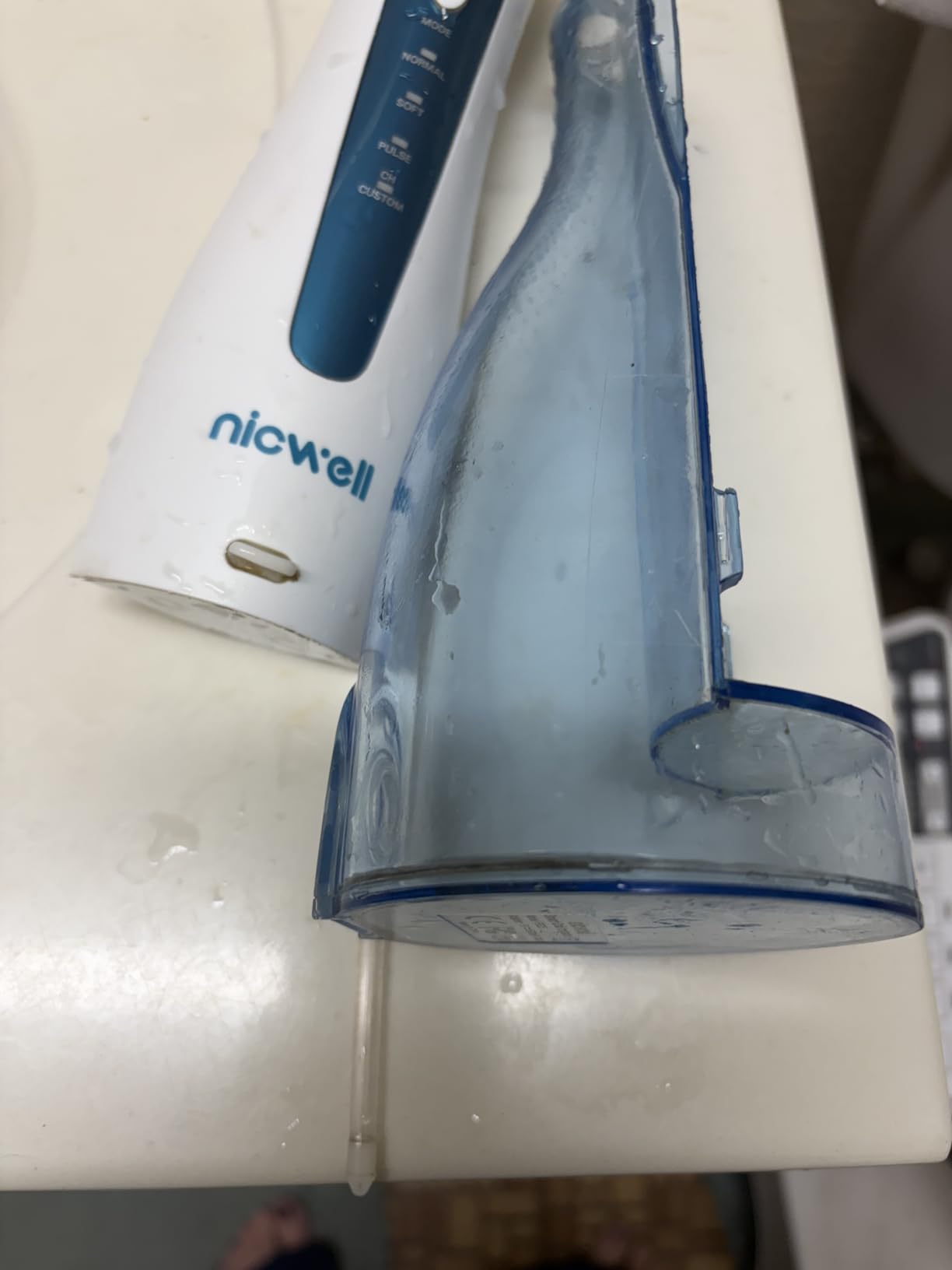 Nicwell Water Dental Flosser for Teeth - 4 Modes & 11 Pressure Settings Cordless Portable Oral Irrigator, IPX7 Waterproof Rechargeable with 5 Tips for Braces Cleaning, Travel, Deep Teeth Cleaning customer photo 2