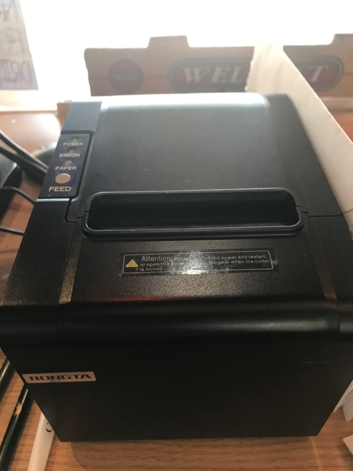 Rongta POS Printer, 80mm USB Thermal Receipt Printer, Restaurant Kitchen Printer with Auto Cutter Support Cash Drawer,USB Serial Ethernet Interface for Windows/Mac/Linux,Do Not Square (RP326) customer photo 1