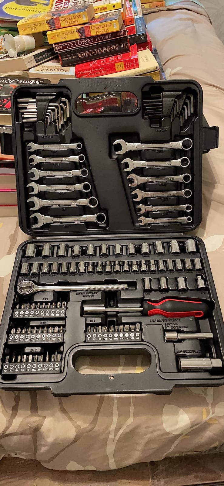 MECHMAX 121-Piece Mechanics Tool Set, 1/4 & 3/8-Inch Drive customer photo 1