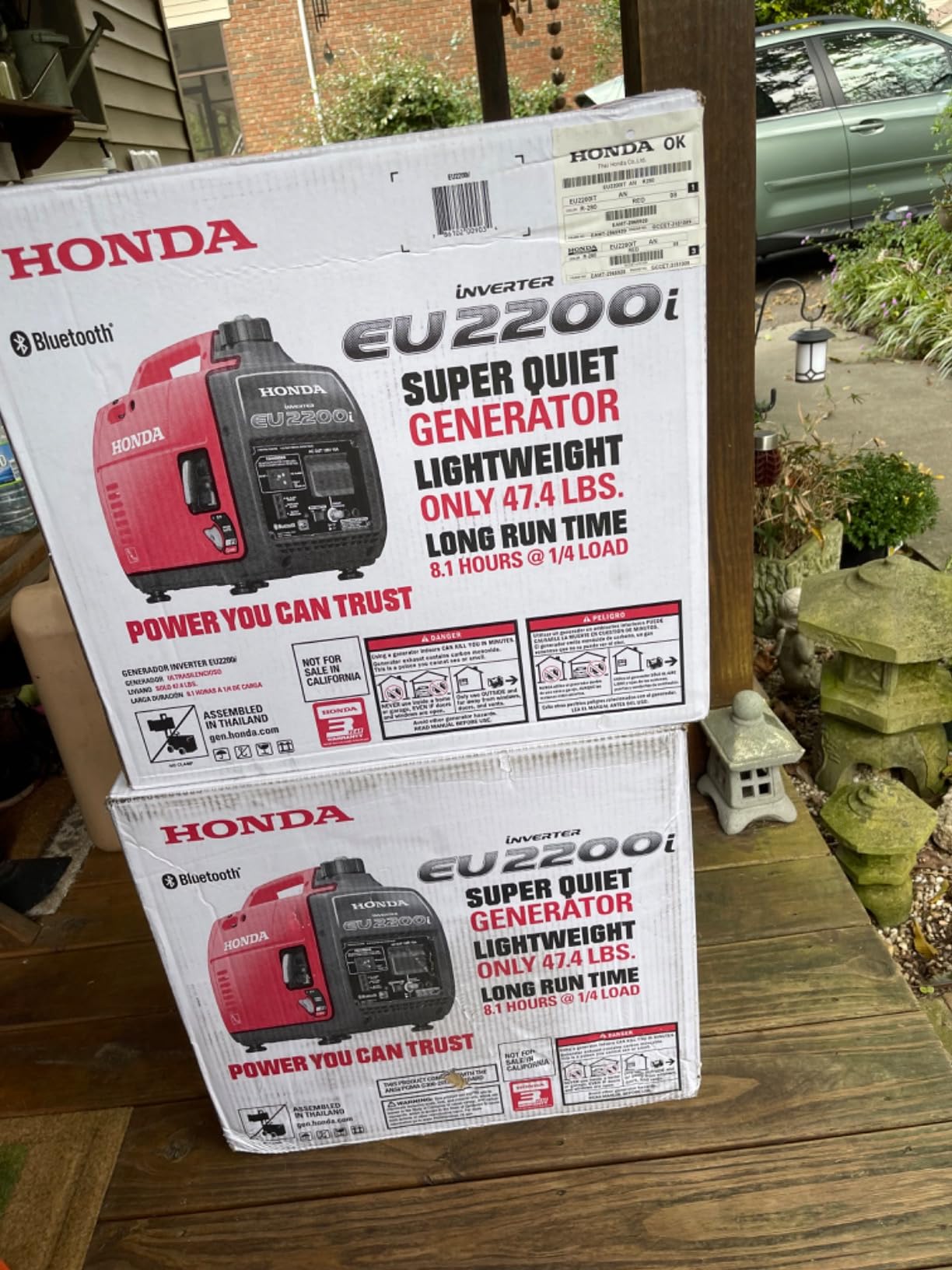 Honda EU2200i 2200 Watt Inverter Generator (EU2200ITAN) customer photo 2