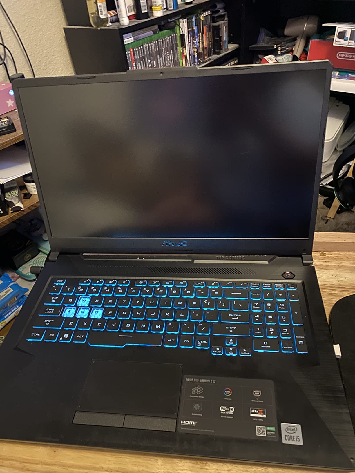 ASUS TUF Gaming F17 Gaming Laptop, 17.3” 144Hz FHD IPS-Type Display, Intel Core i5-10300H, GeForce GTX 1650 Ti, 8GB DDR4, 512GB PCIe SSD, RGB Keyboard, Windows 10, Bonfire Black, FX706LI-ES53 customer photo 1