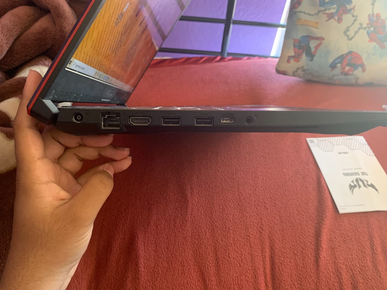 ASUS TUF Gaming F17 Gaming Laptop, 17.3” 144Hz FHD IPS-Type Display, Intel Core i5-10300H, GeForce GTX 1650 Ti, 8GB DDR4, 512GB PCIe SSD, RGB Keyboard, Windows 10, Bonfire Black, FX706LI-ES53 customer photo 2