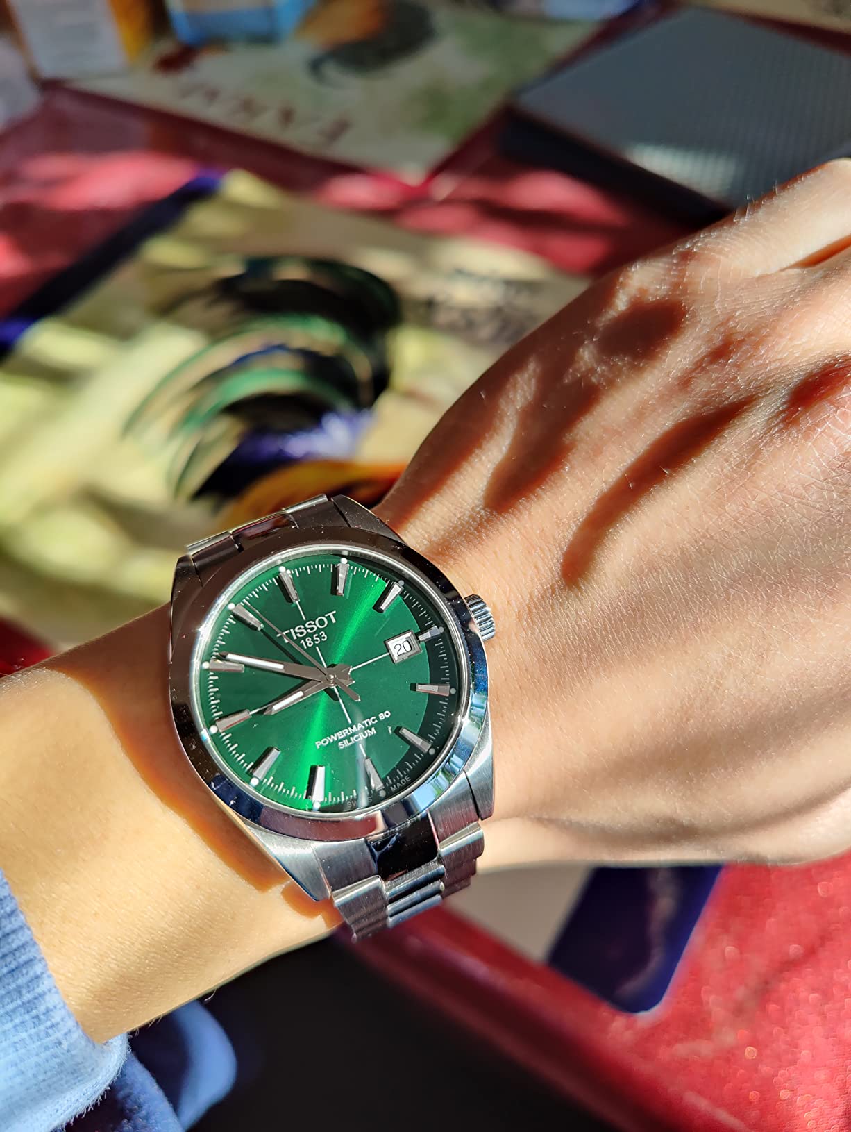 Tissot Gentleman, Swiss Powermatic 80 Automatic, 40mm, Green Dial, Men's Watch customer photo 2