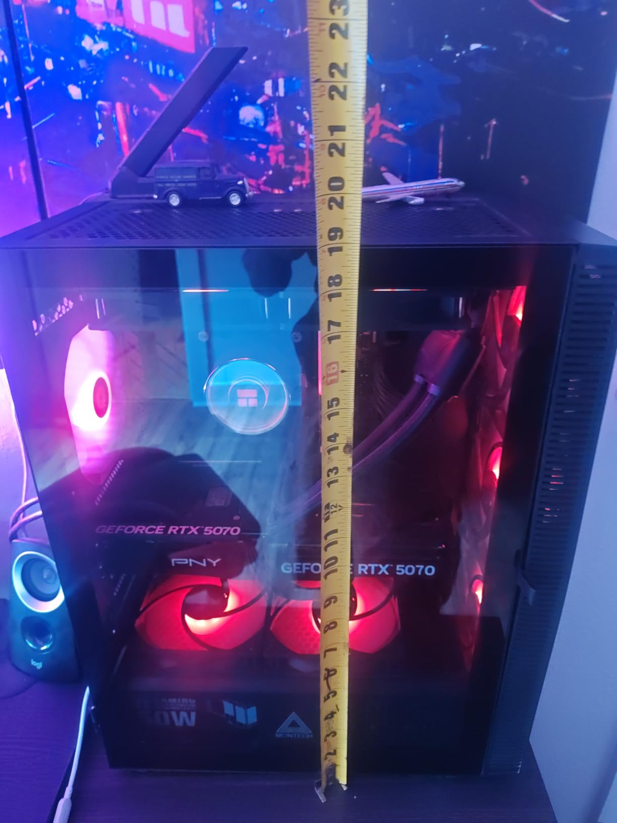 MONTECH X3 Mesh High Airflow ATX Mid-Tower PC Case, 6 Fixed RGB Fans, Black customer photo 1