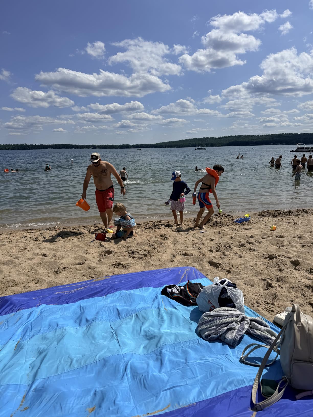 Beach Blanket Waterproof Sandproof Large 78''X81''/10'X9' Beach Towel Mat customer photo 1
