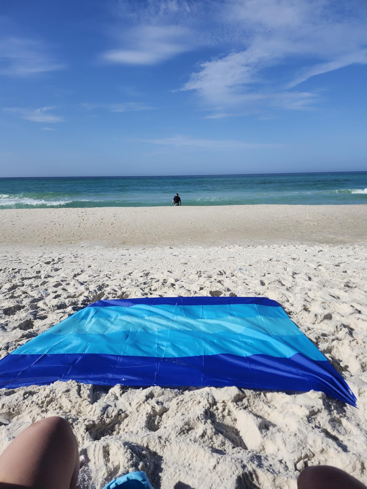Beach Blanket Waterproof Sandproof Large 78''X81''/10'X9' Beach Towel Mat customer photo 2