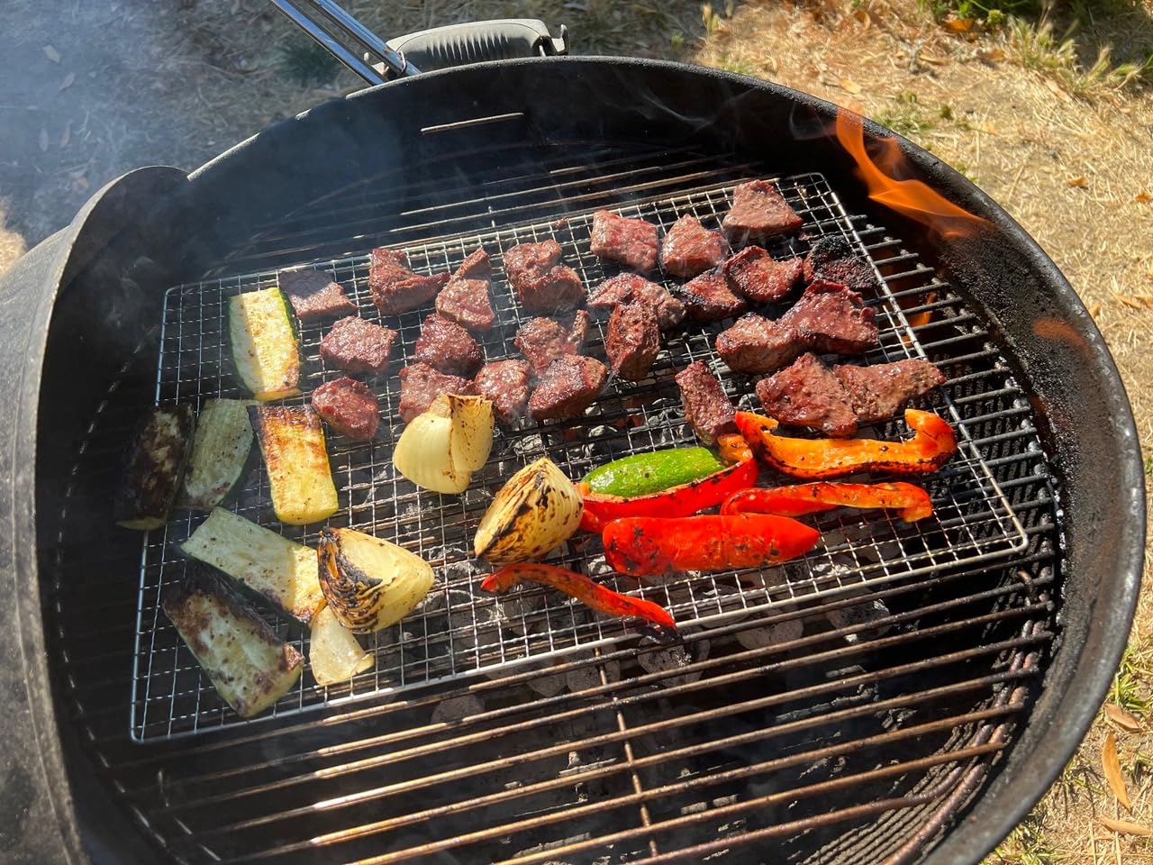 GEZICHTA Carbon Baking Mesh Mats, Barbecue Grill Net - Stainless Steel Cross Wire, 2540cm for Outdoor Picnic, BBQ customer photo 1