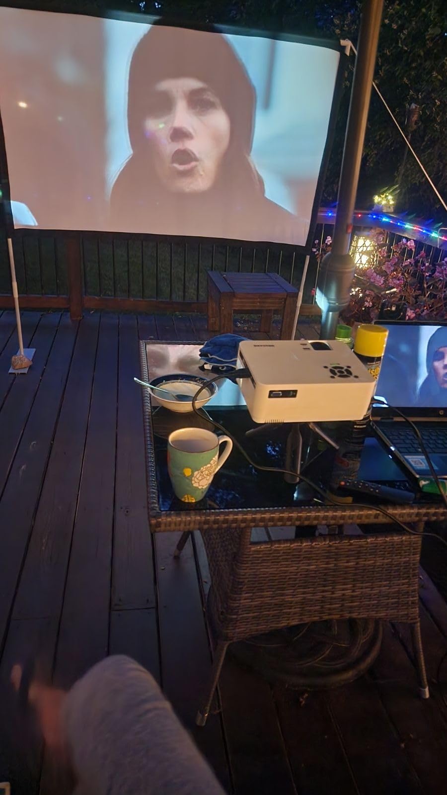 Native 1080P Projector with WiFi 6 and Two-Way Bluetooth, Full HD Video Projector for Outdoor Movies, 300
