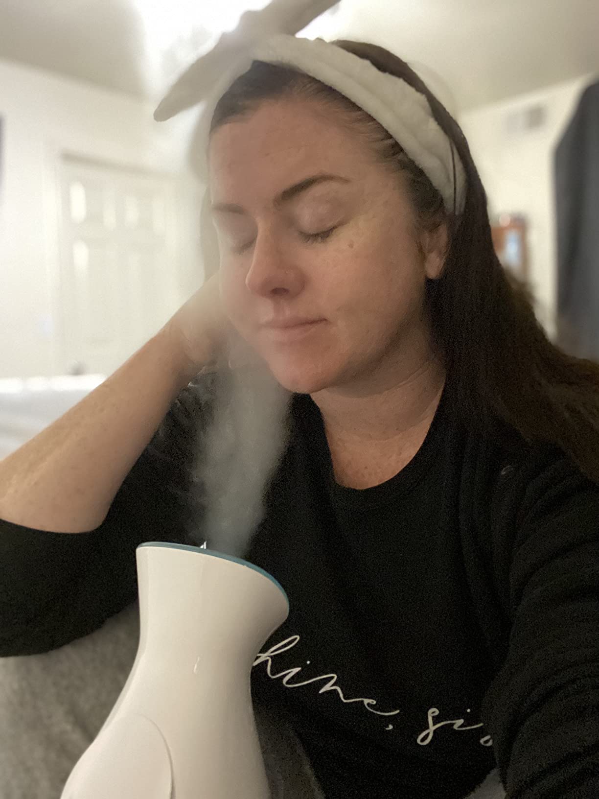 Colorfarm Facial Steamer with Nano Ionic Steam for Deep Cleaning Home Spa customer photo 2
