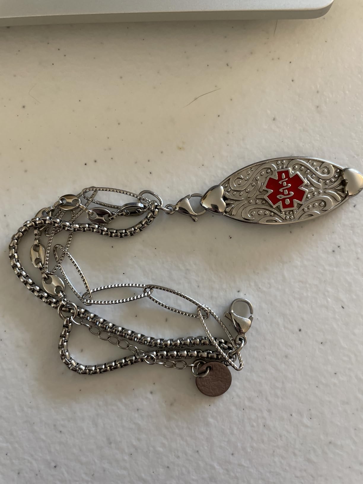 Medical Alert Bracelets for Women with Free Engraving customer photo 1