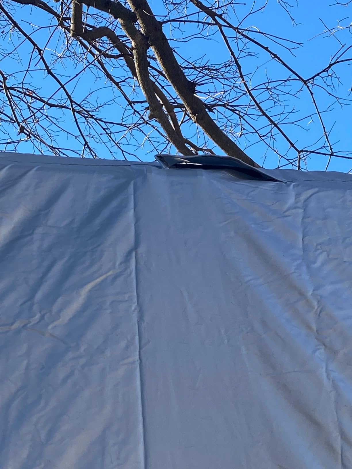 FRUNO Oxford Fabric Travel Trailer Cover RV Cover 30'-33' Waterproof Rip-Resistant Anti-UV Camper Cover for Winter Snow customer photo 1