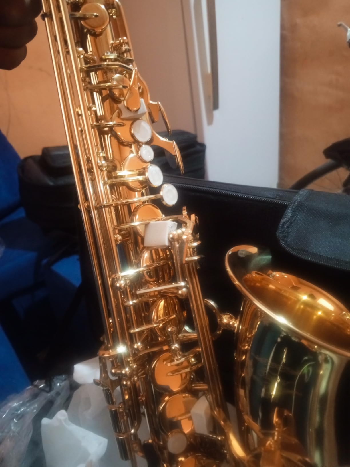 Eastar Alto Saxophone Eb Flat, Professional Intermediate Sax Golden, AS-III customer photo 2