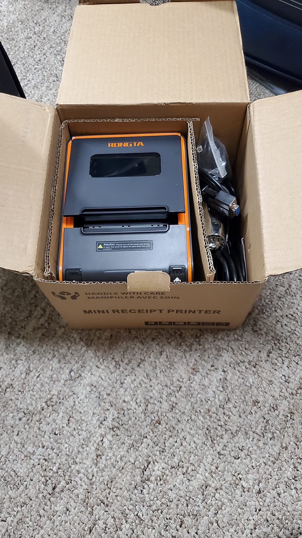 Rongta POS Printer, 80mm Direct Thermal Receipt Printers with Auto Cutter, USB Serial Ethernet Interface, Support Windows/Mac/Linux Cash Drawer, Restaurant Kitchen Printer for ESC/POS (RP332) customer photo 2