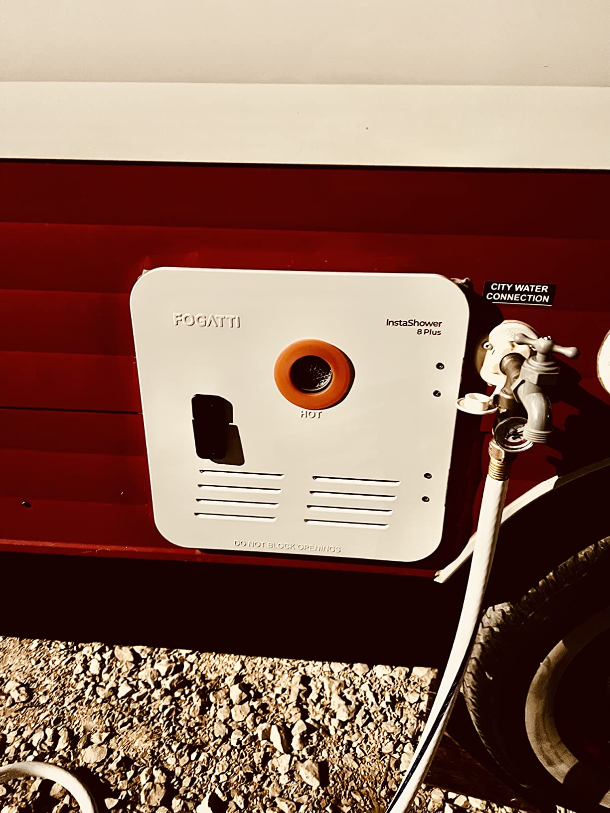 FOGATTI InstaShower 8 Plus RV Tankless Water Heater, Propane On Demand customer photo 1