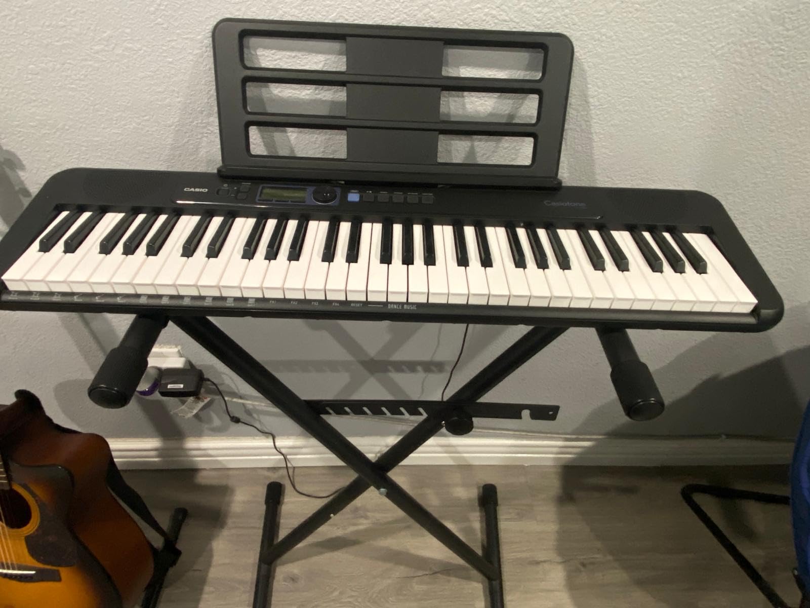 GLEAM Keyboard Stand - Digital Piano Stand, Single X Style, Black (Capacity: 100 lb) customer photo 1
