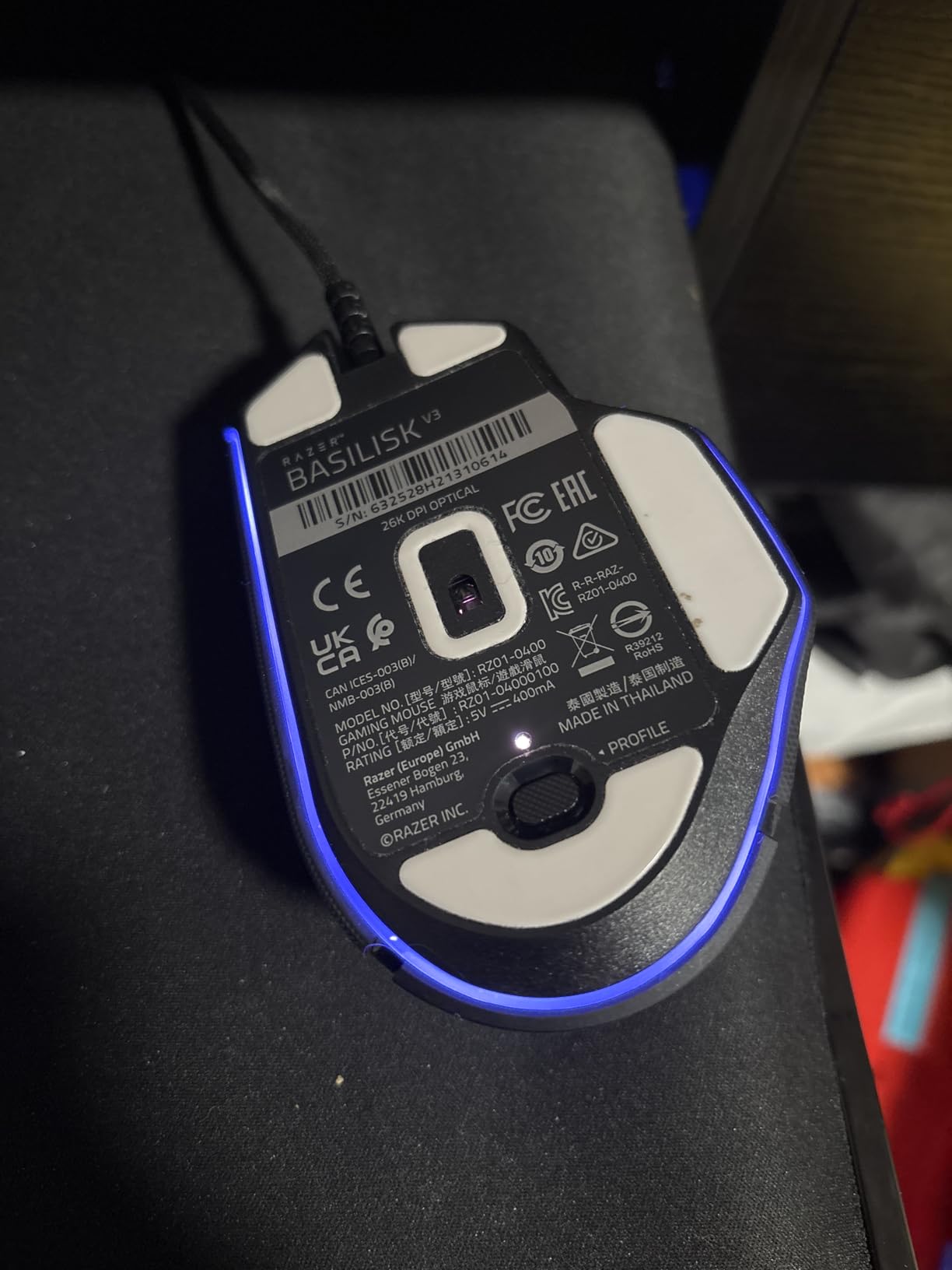 Razer Basilisk V3 Customizable RGB Wired Ergonomic Gaming Mouse, Black customer photo 1