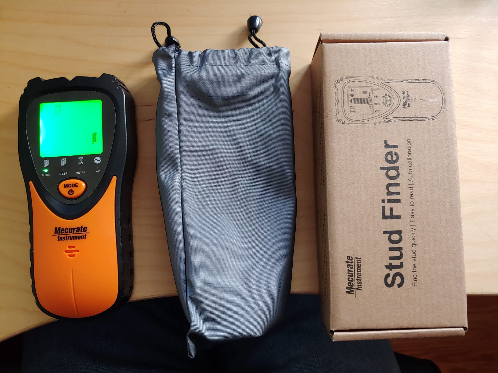 Mecurate 5-in-1 Stud Finder Wall Scanner for Studs, Metal & Live AC Wires customer photo 1