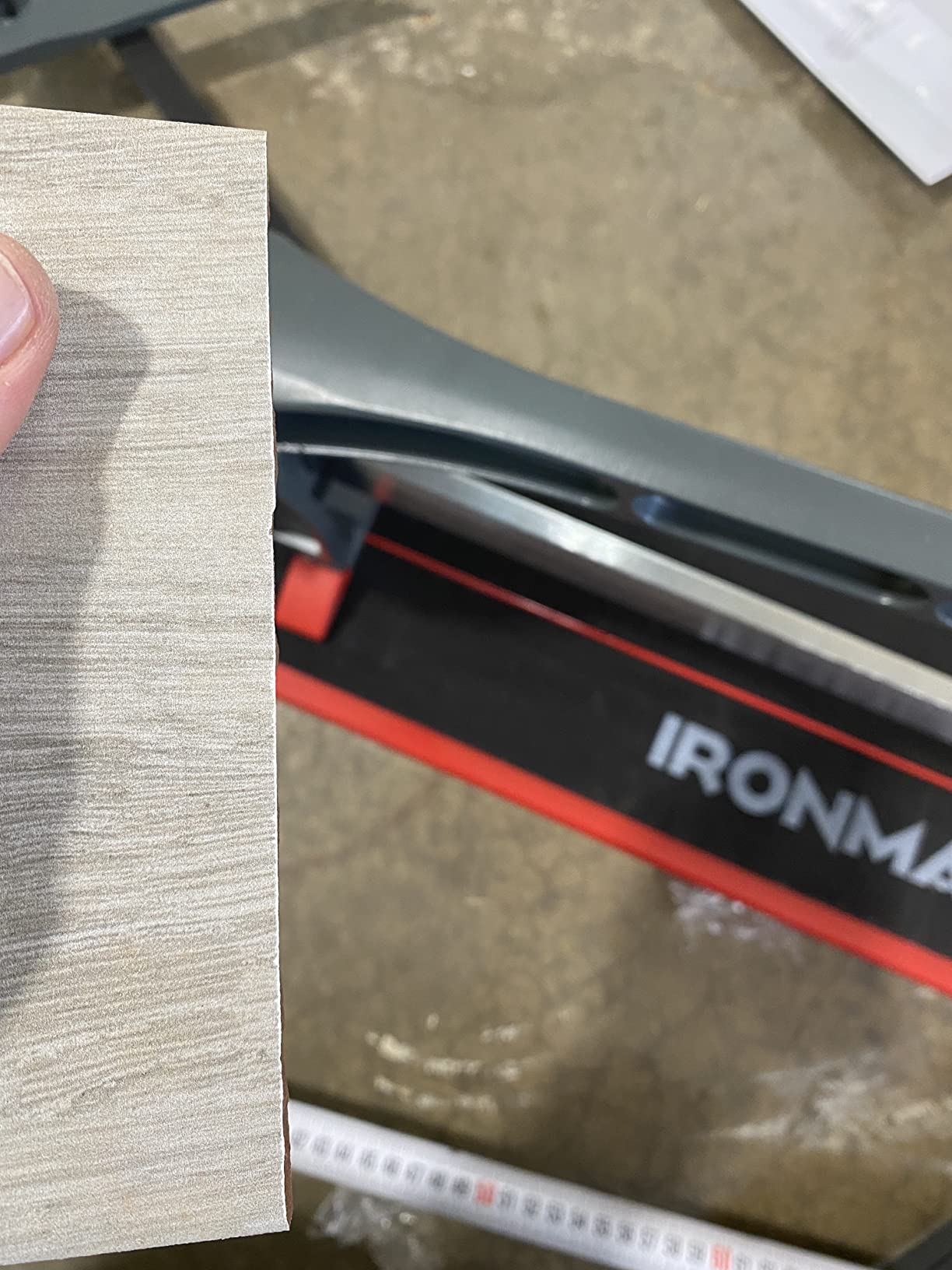 ERGOMASTER Manual Tile Cutter 48 Inch with Ergonomic Handle & Tungsten Carbide Cutting Wheels, Porcelain Ceramic Floor Tile Cutter with Anti-Skid Feet and Removable Scale （48 Inches） customer photo 2