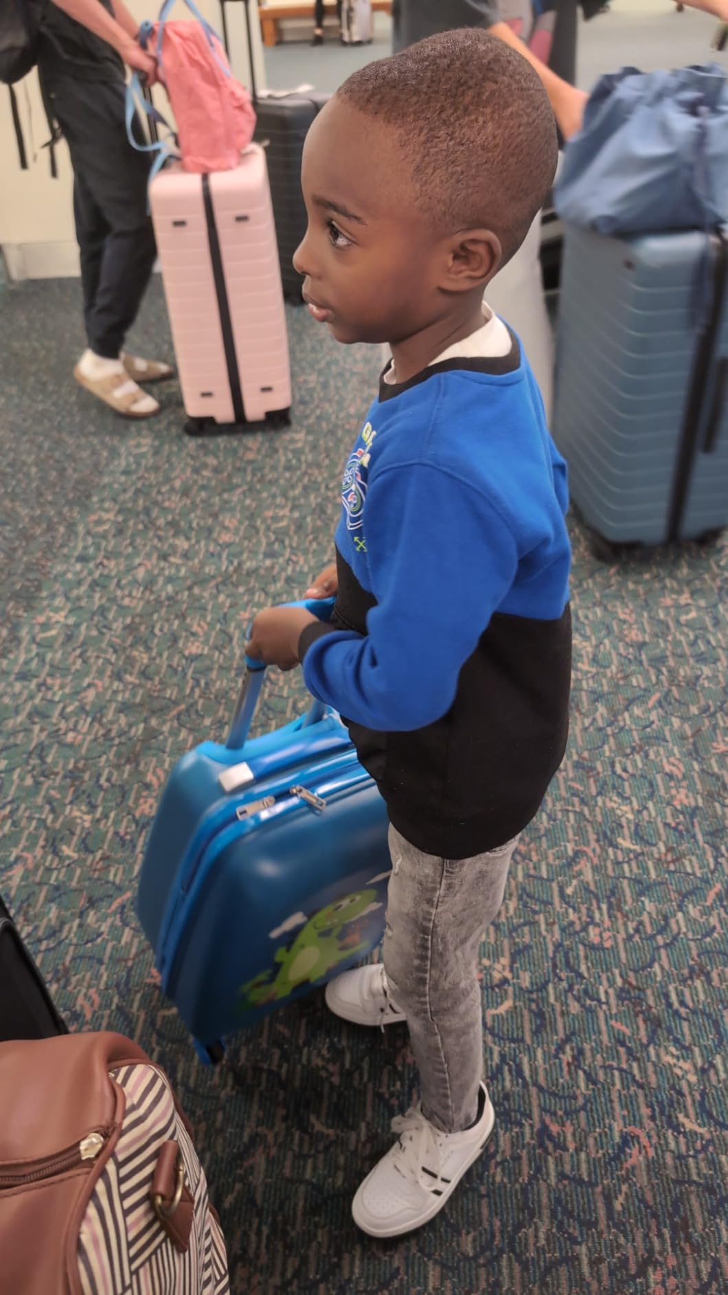 emissary Kids Luggage Set for Boys, Hardside Carry-On - Dinosaur customer photo 1