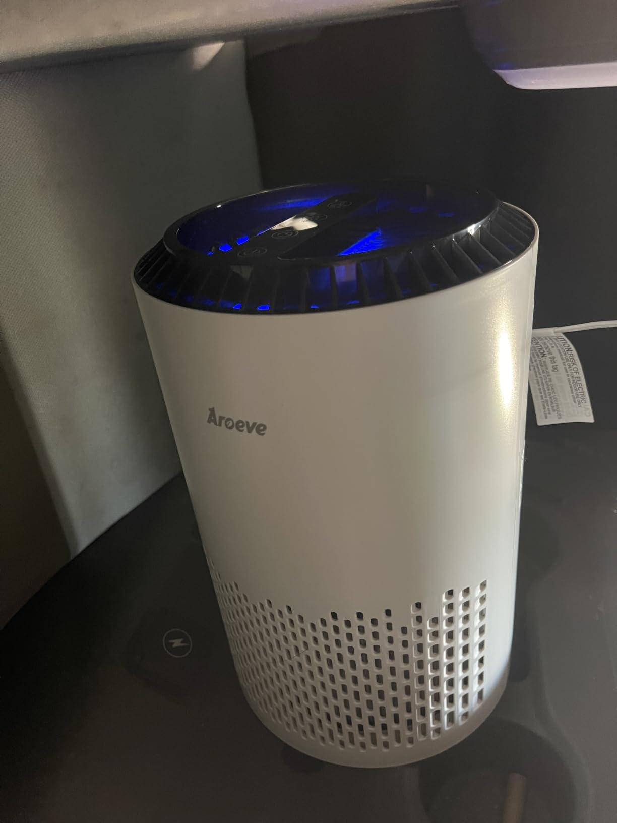 AROEVE Air Purifiers for Bedroom with Sleep Mode Speed Control-MK01A(White) | Energy Star Efficiency, Meet Global Recycled Standard, 360-Degree Air Inlets, 22dB Noise Level, Aromatherapy Function customer photo 1