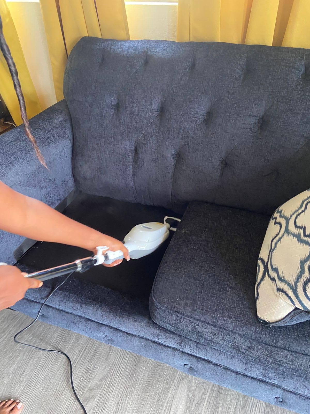 Steam Mop - 10-in-1 MultiPurpose Handheld Steam Cleaner Detachable Floor Steamer for Hardwood/Tile/Laminate Floors Carpet with 11 Accessories for Whole Home Use. customer photo 2