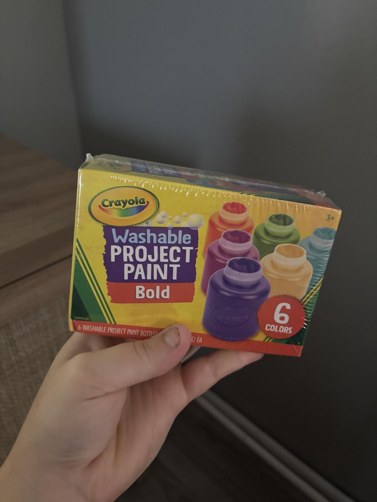 Crayola Washable Kids Paint (6ct), School Supplies, Painting Set for Kids, Spring Crafts, Art Teacher Gifts for Toddlers, Ages 3+ customer photo 1