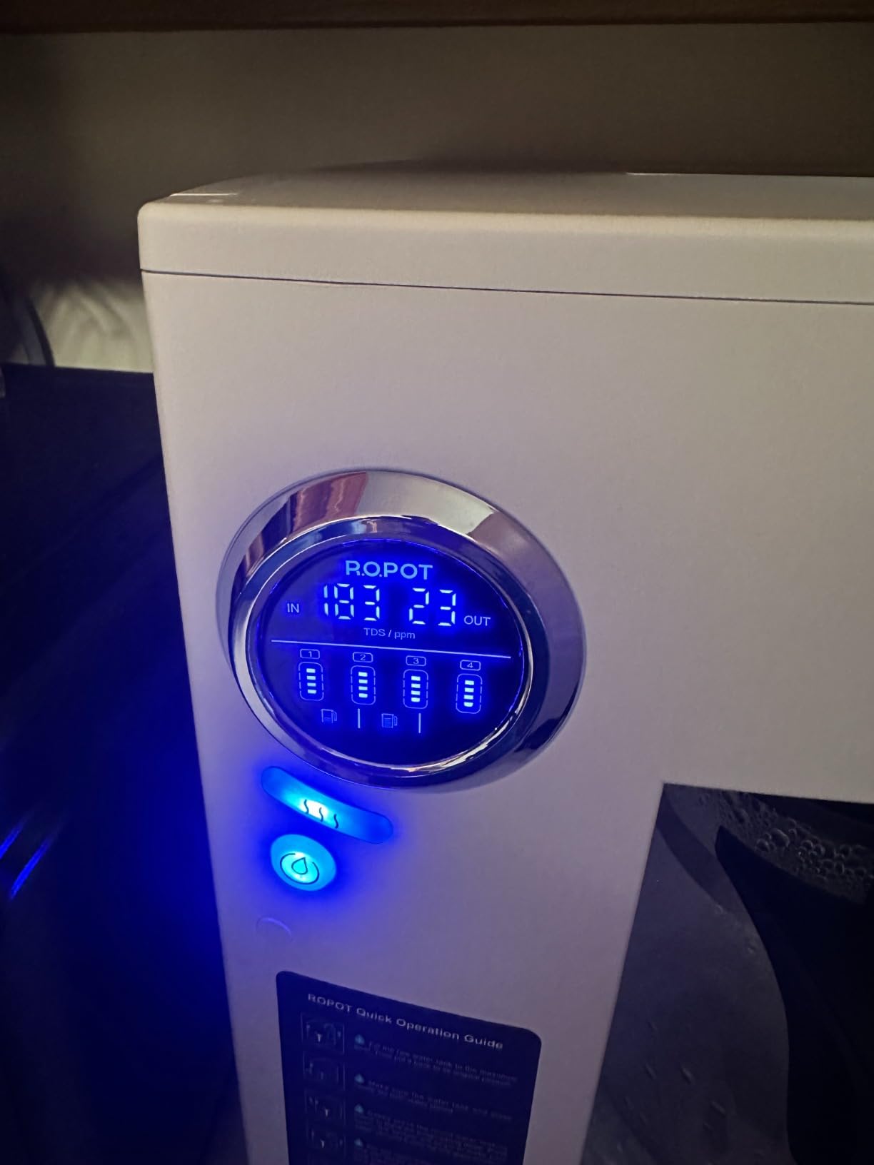 Bluevua RO100ROPOT Countertop Reverse Osmosis Water Filter System customer photo 1