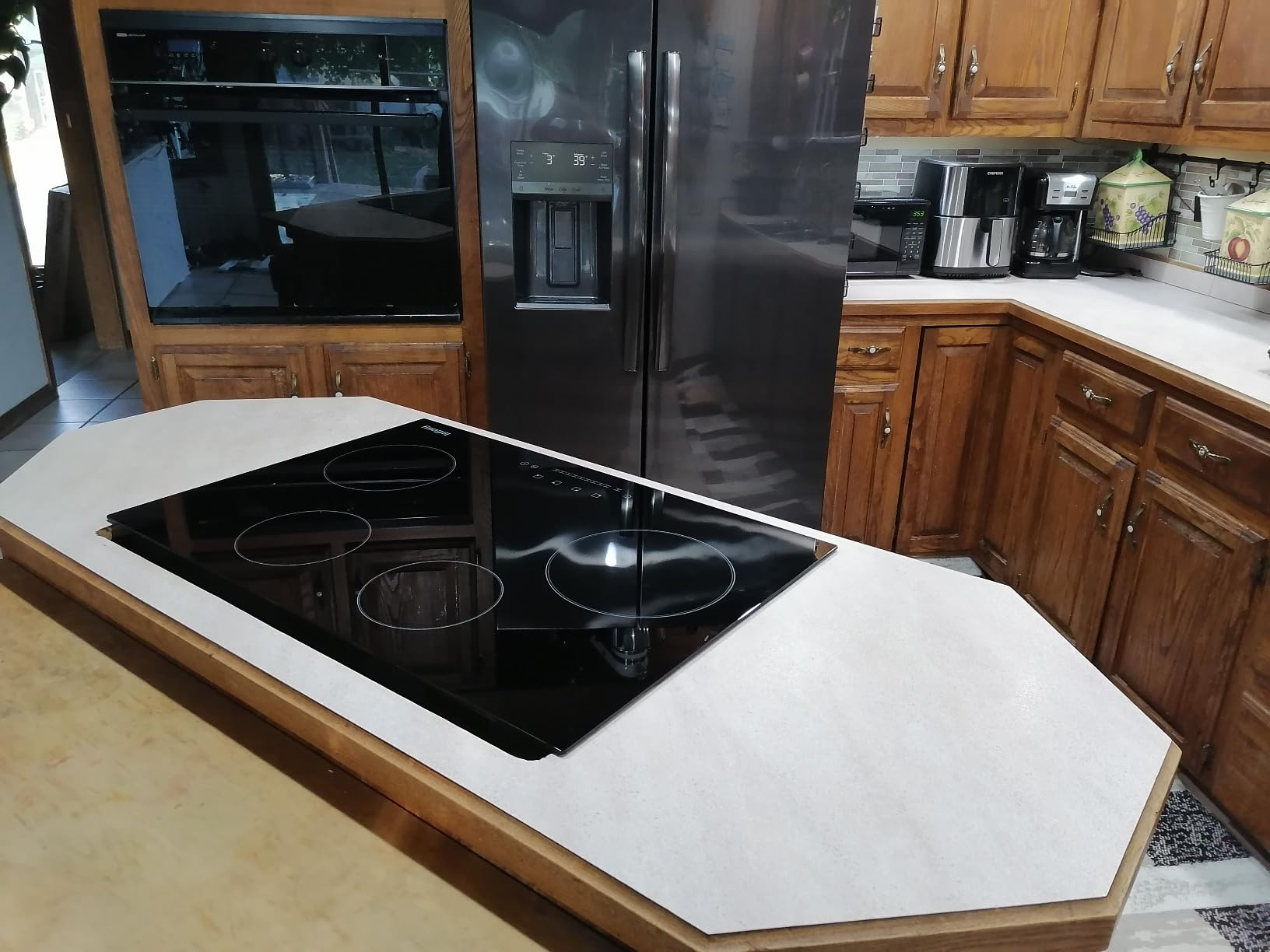Electric Cooktop 30 inch Ceramic Stove 4 Burners 6700W Built-in Stove Top Electric Hot Plate Satin Glass cooktop in Black Touch Sensor Control/Timer/Child Safety Lock/9 Power Levelsr/220-240V customer photo 1