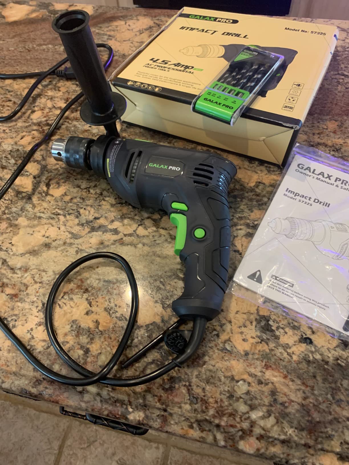 GALAX PRO 4.5Amp 0-3000RPM Corded Hammer Drill with 12 Variable Speed customer photo 2
