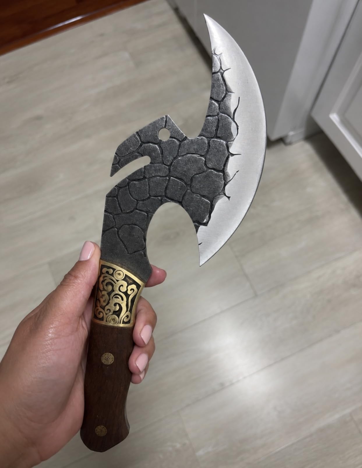 ROCOCO Viking Cleaver Knife Birthday - Kitchen Axe & Sheath Father Gift Men customer photo 1