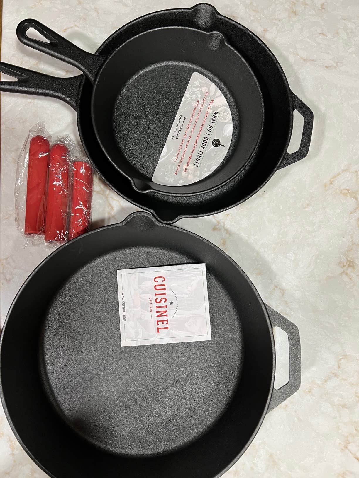 Cuisinel Cast Iron Skillet Set - 8