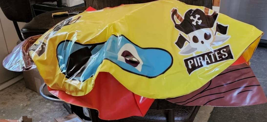 Inflatable Pool Floats Kids with Water Gun, Pirate Ship Pool Floats for Toddlers, Blow Up Pool Toys for Kids Ages 4-8, Summer Fun Boat Shaped Water Toys Swimming Floaties for Boys and Girls customer photo 1