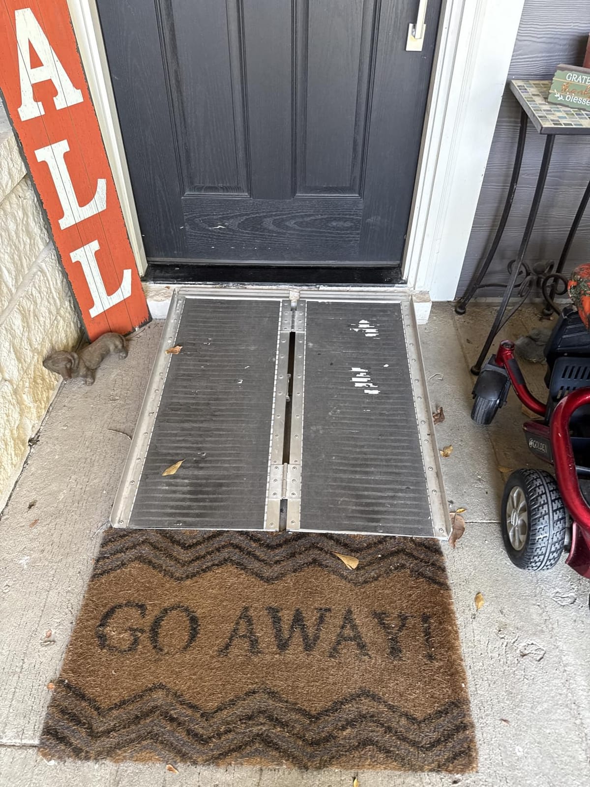 FACHNUO 6FT Portable Wheelchair Ramp for Home Steps, with Support Legs customer photo 1
