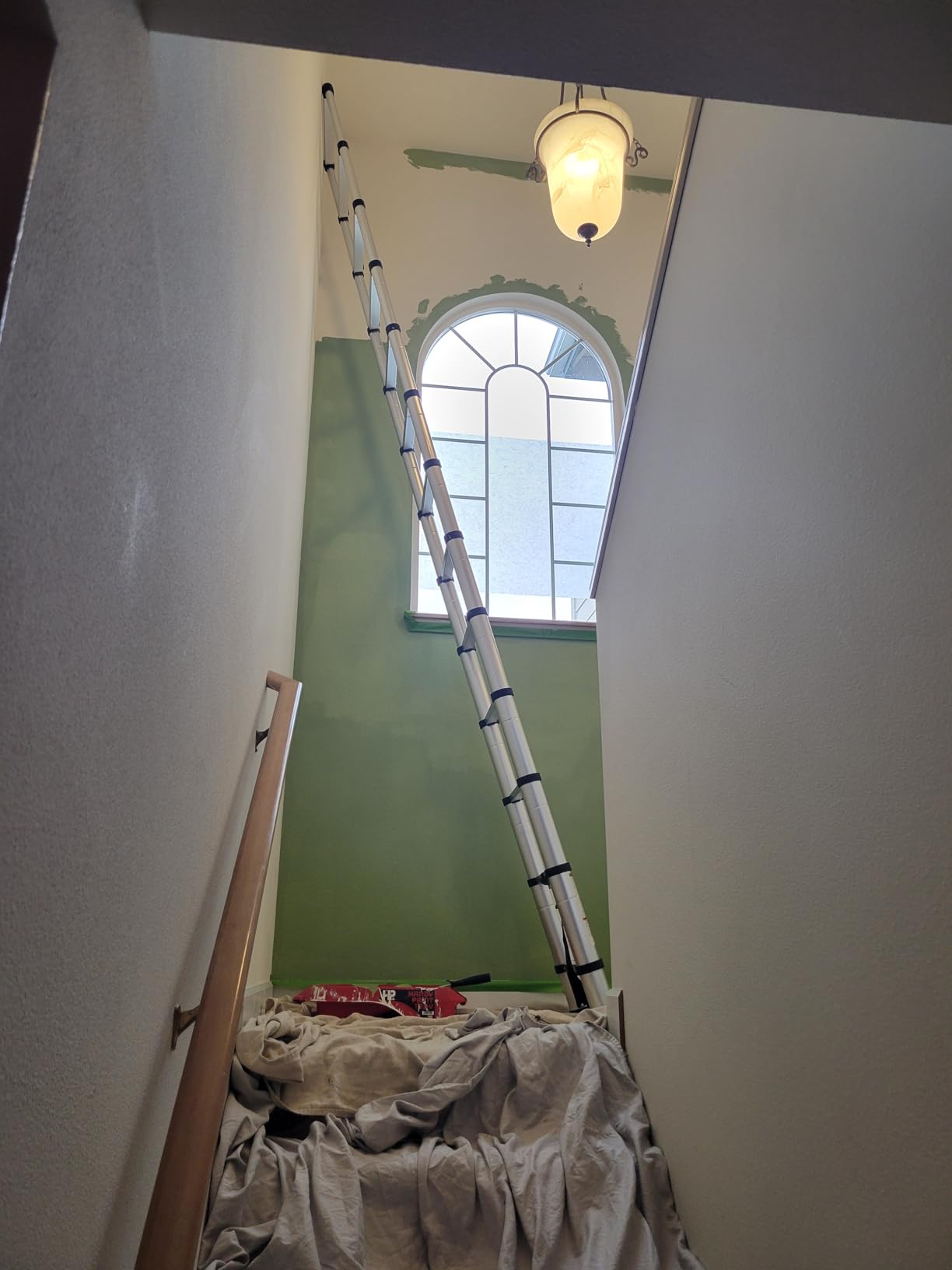 SocTone Telescoping Ladder, Stabilizers, Extension Ladder(12.5FT Standard) customer photo 1