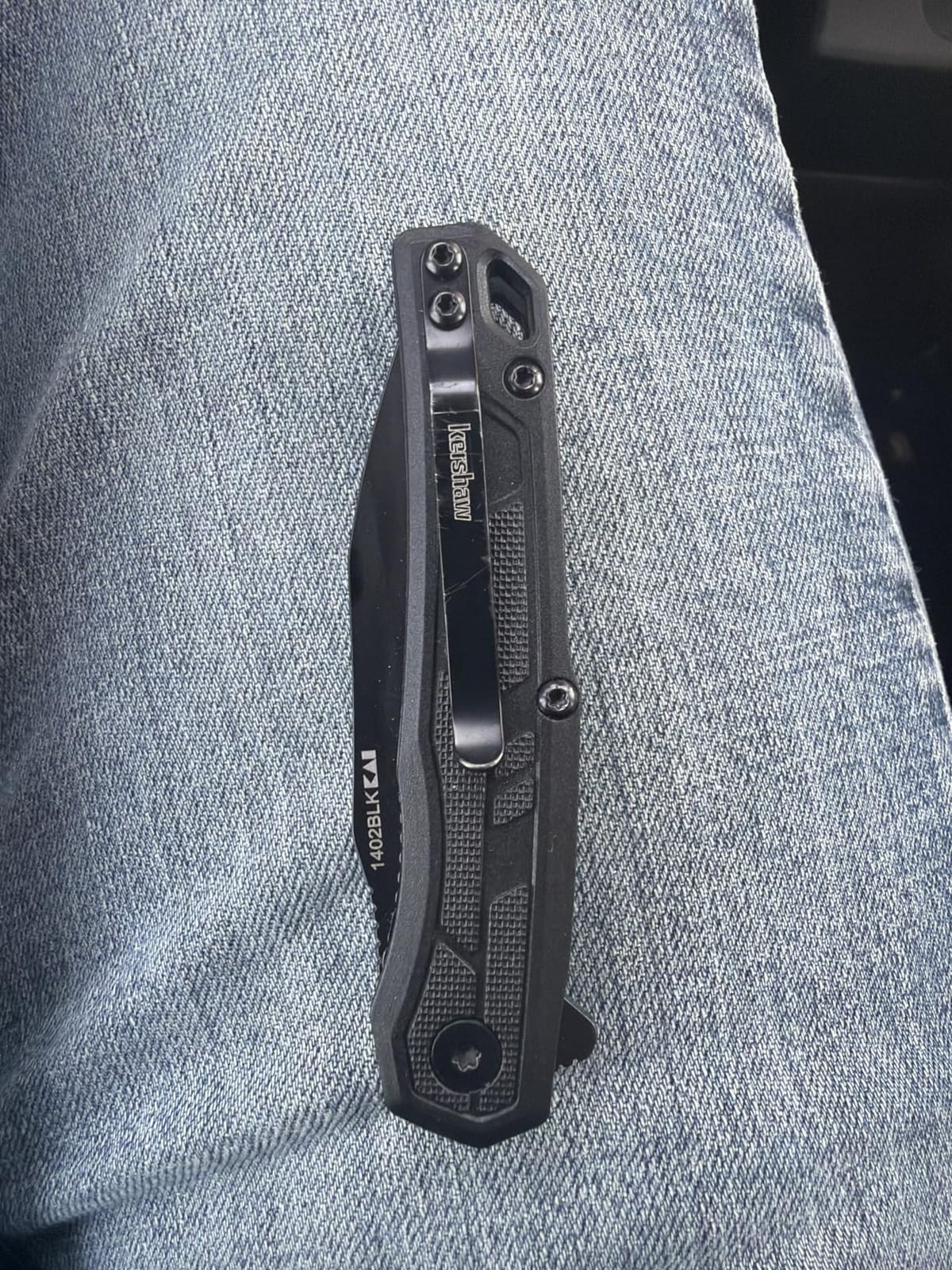 Kershaw Appa Pocket Knife, All-Black, 2.75 Inch Reverse Tanto Blade | EDC with Assisted Opening, Reversible Pocketclip, Everyday Carry for Men and Women customer photo 1