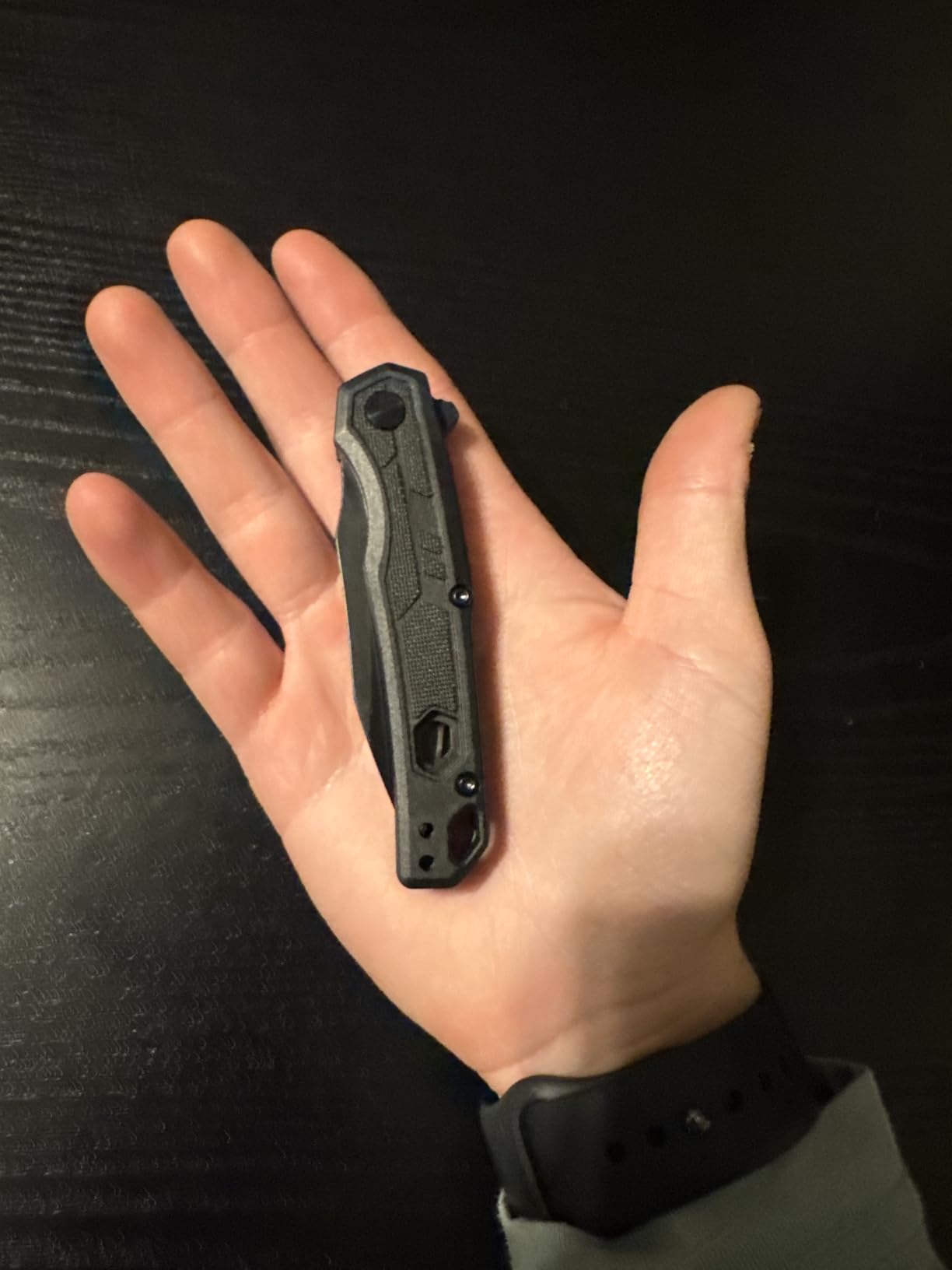 Kershaw Appa Pocket Knife, All-Black, 2.75 Inch Reverse Tanto Blade | EDC with Assisted Opening, Reversible Pocketclip, Everyday Carry for Men and Women customer photo 2