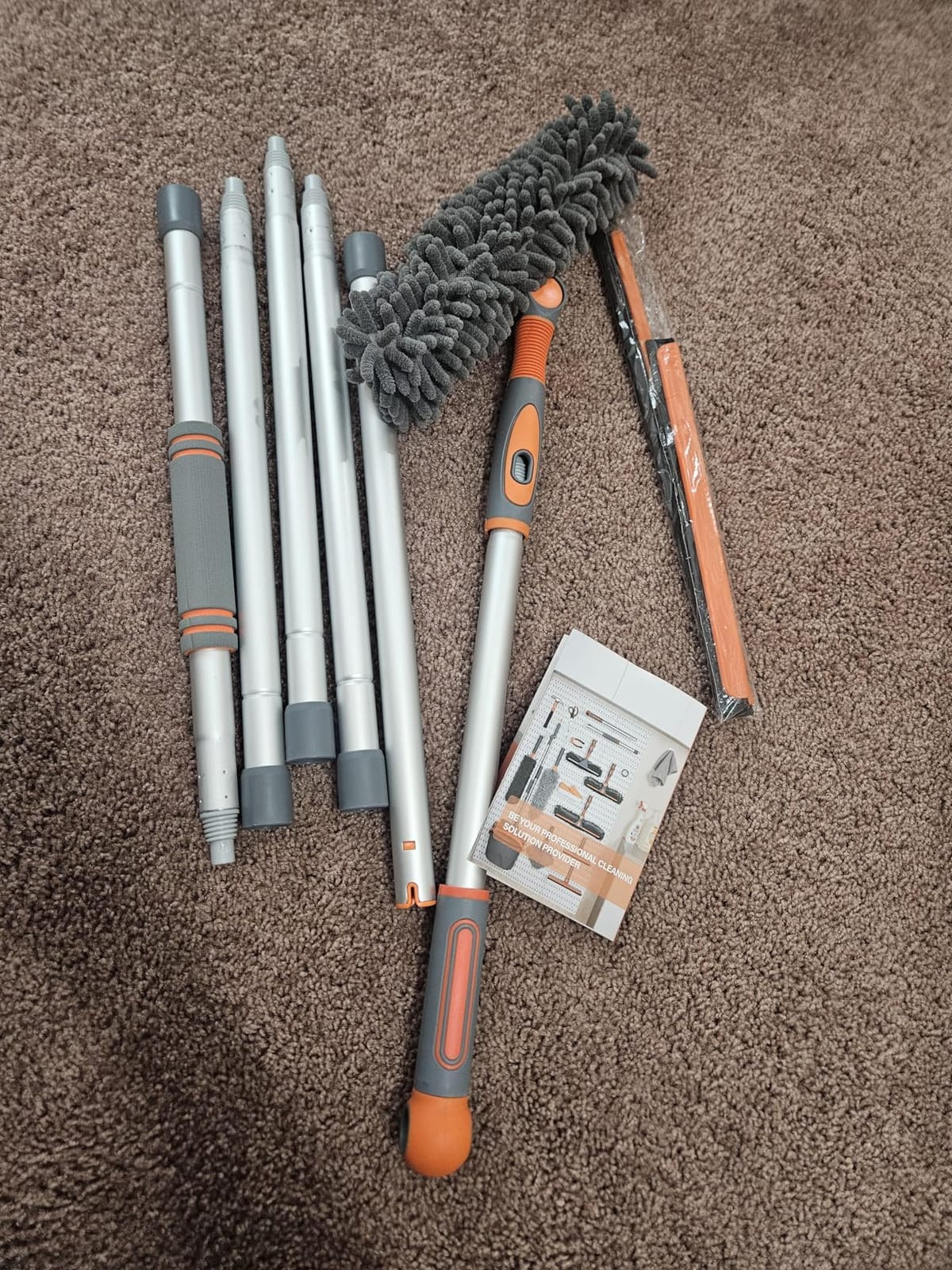 Eazer 89'' Squeegee Window Cleaner 2 in 1 Rotatable Window Cleaning Tool Kit with Extension Pole, Window Washing Equipment with Bendable Head for Indoor/Outdoor Window and Car Glass customer photo 2