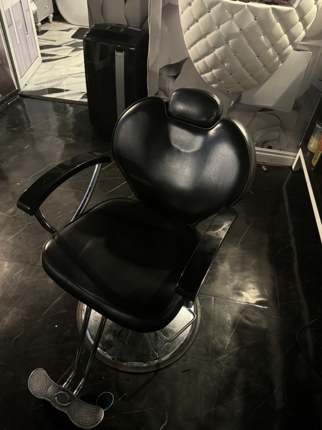 Artist hand Shampoo Bowl Backwash Barber Chair Ceramic Bowl (Black) customer photo 2