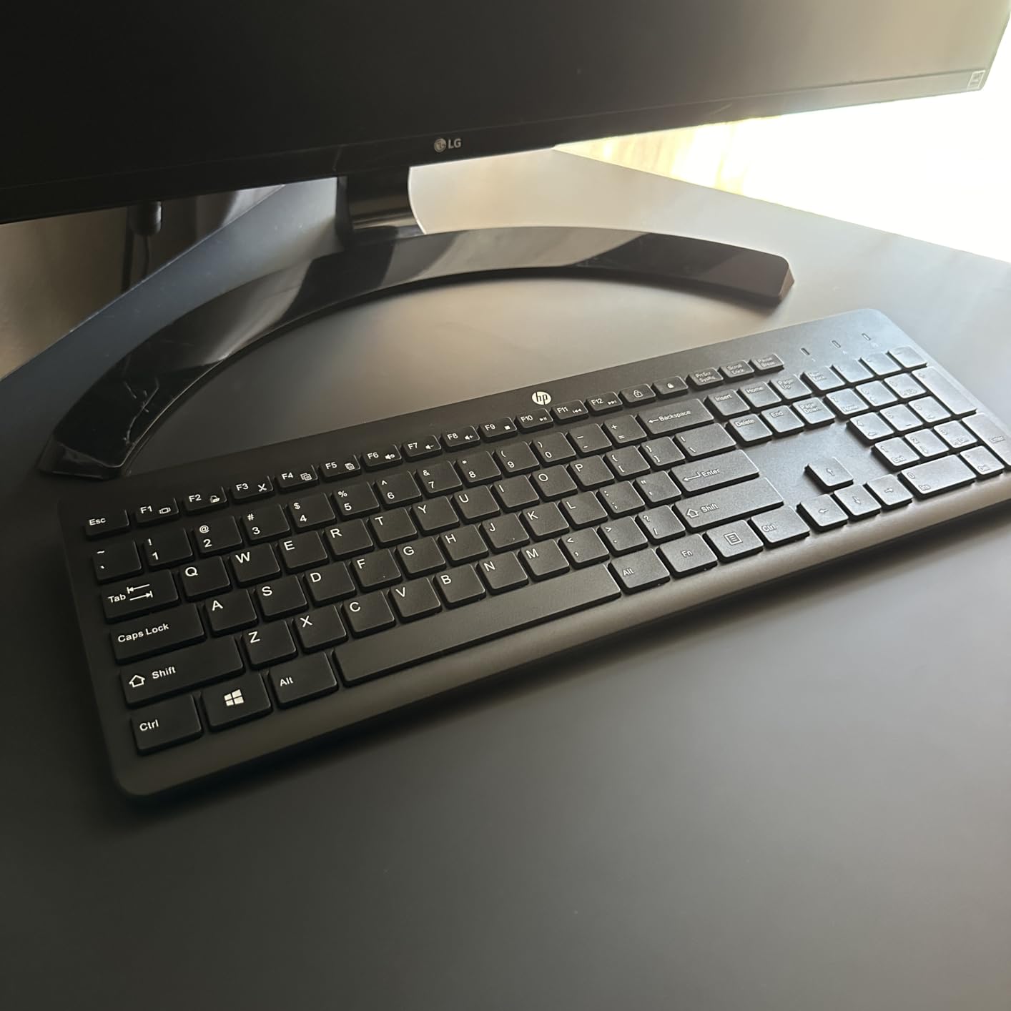 HP 230 Wireless Keyboard - Wireless Connection - Low-Profile, Quiet Design - Windows & Mac OS - Laptop, PC Compatible - Shortcut Keys & Number Pad - Long Battery Life (3L1E7AA#ABA),Black customer photo 2