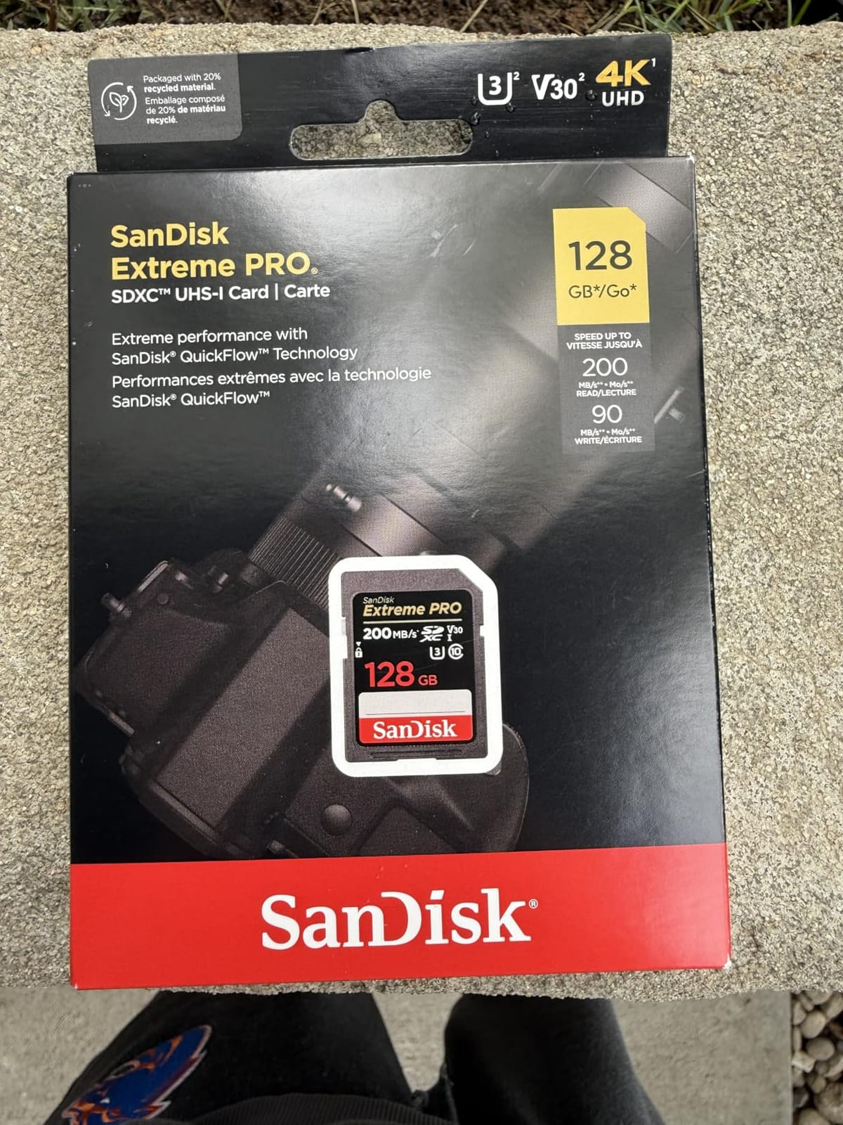 SANDISK 128GB Extreme PRO SD Memory Card, Up to 200MB/s Read Speeds, UHS-I customer photo 1