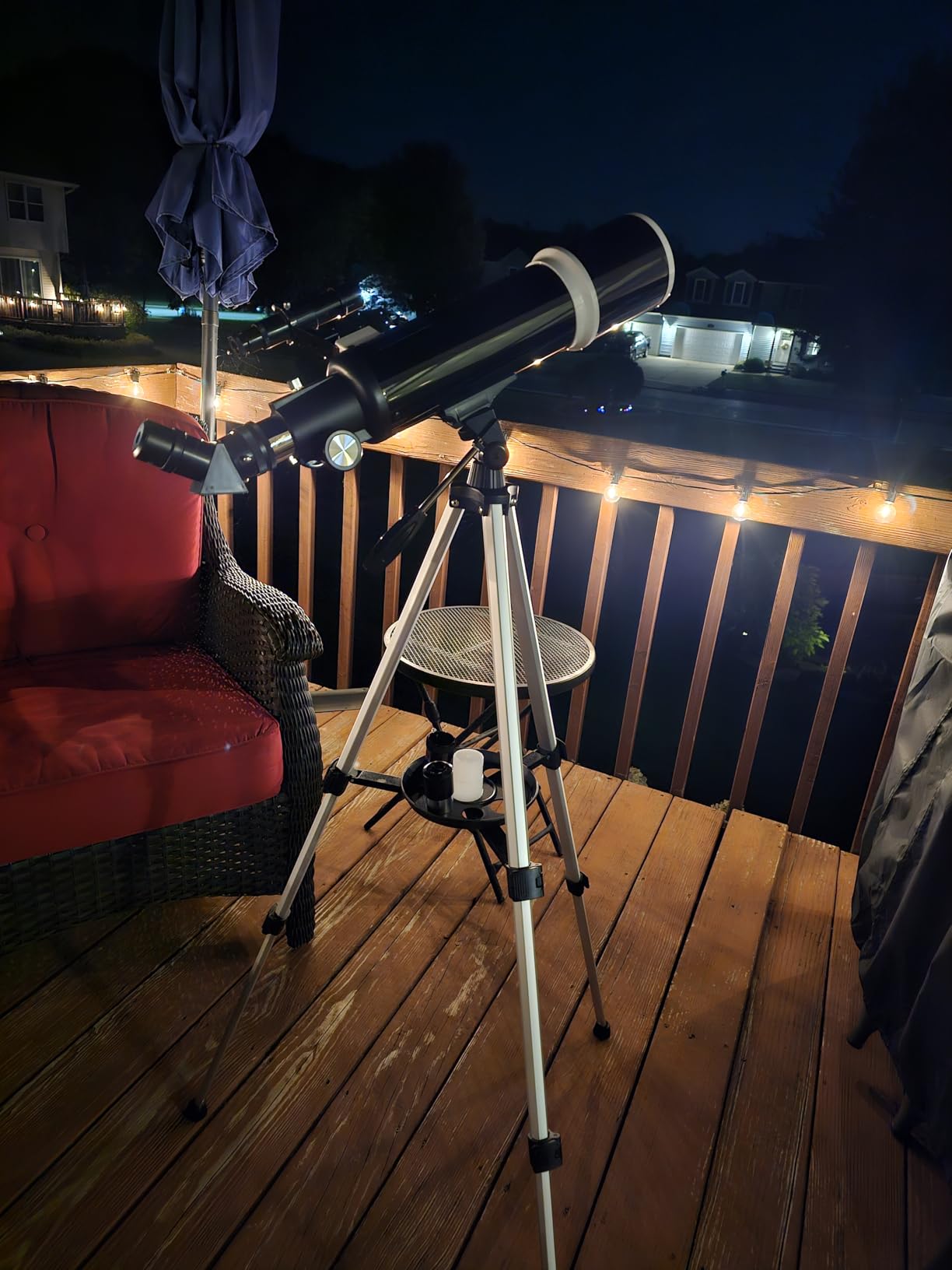 Koolpte Telescope for Adults & Beginner Astronomers - 80mm Aperture 600mm Fully Multi-Coated High Transmission Coatings with AZ Mount Tripod Phone Adapter, Carrying Bag, Wireless Control. customer photo 1