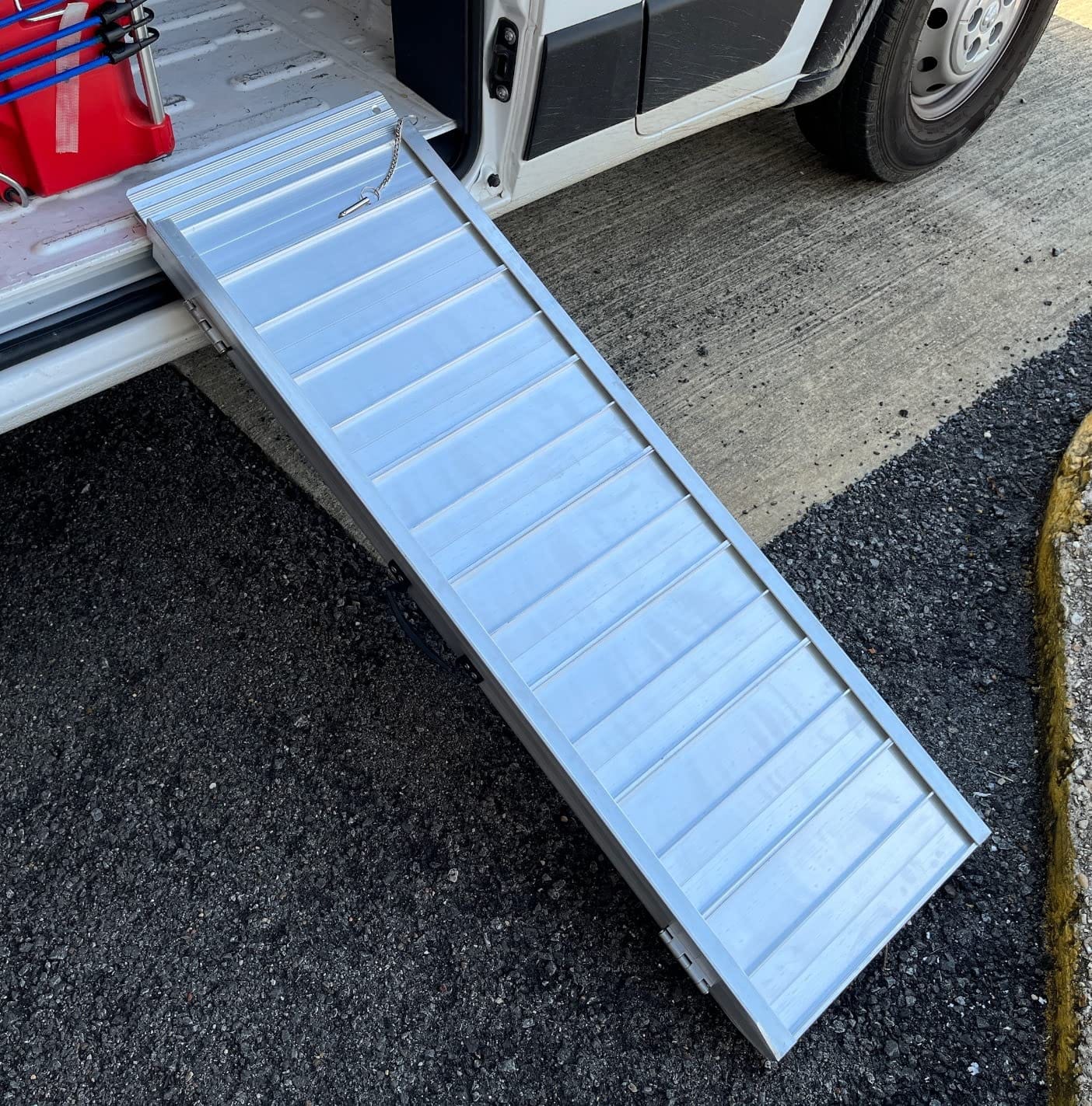Portable Wheelchair Ramps 3FT for Home Steps, Non-Skid, Aluminum customer photo 2
