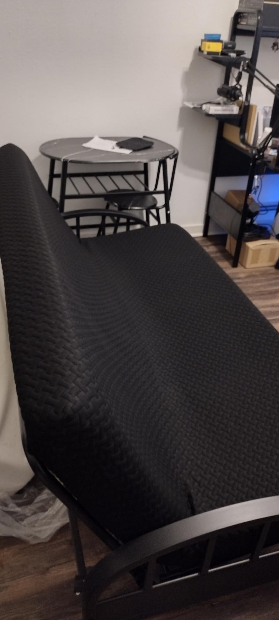 Milliard Full Size Futon Mattress, Light Grey, 71 x 52 x 6 Inch, Memory Foam Futon Mattress Full Size, CertiPUR-US, Comfy Sofa Bed, Couch, Removable Washable Hypoallergenic Cover, Frame Not Included customer photo 1