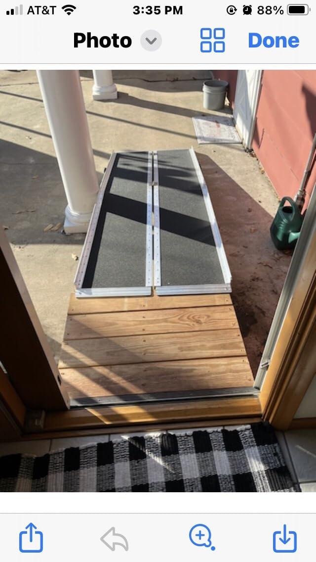 8FT Wheelchair Ramp with Support Legs, Portable Ramps for Home Steps customer photo 2