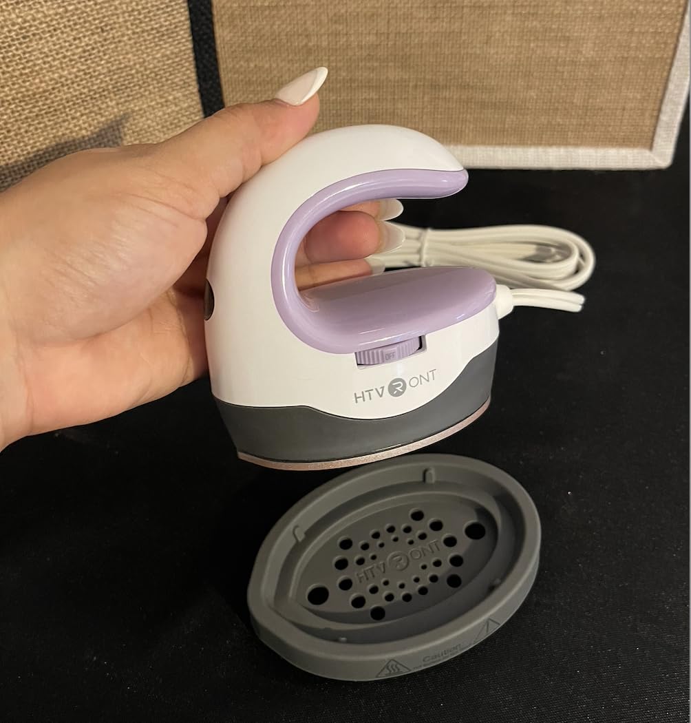 HTVRONT Heat Press Mini Heat Press Machine, Mini Iron for Crafts customer photo 2