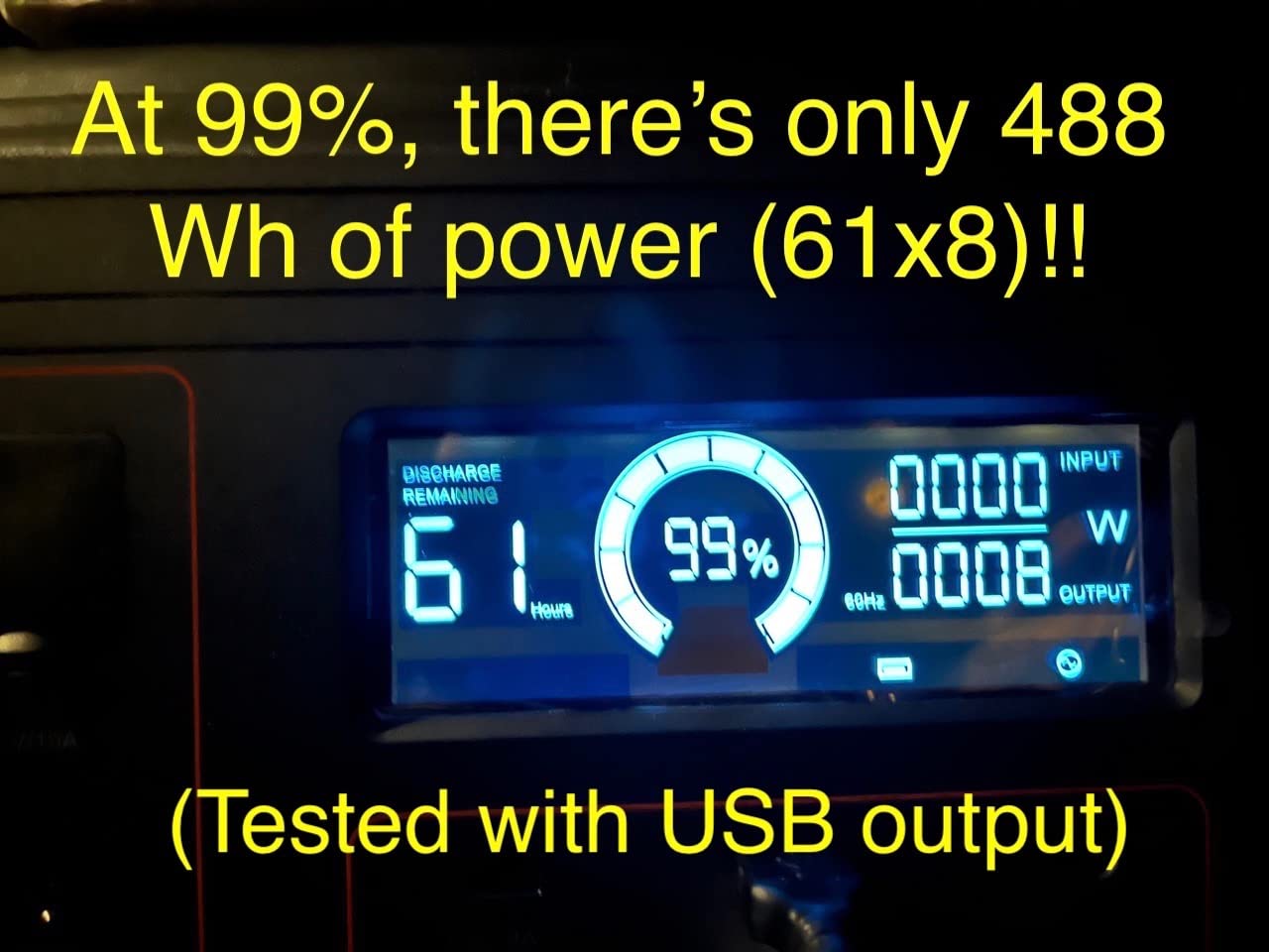GRECELL Portable Power Station 330W, 230.88Wh Solar Generator customer photo 1