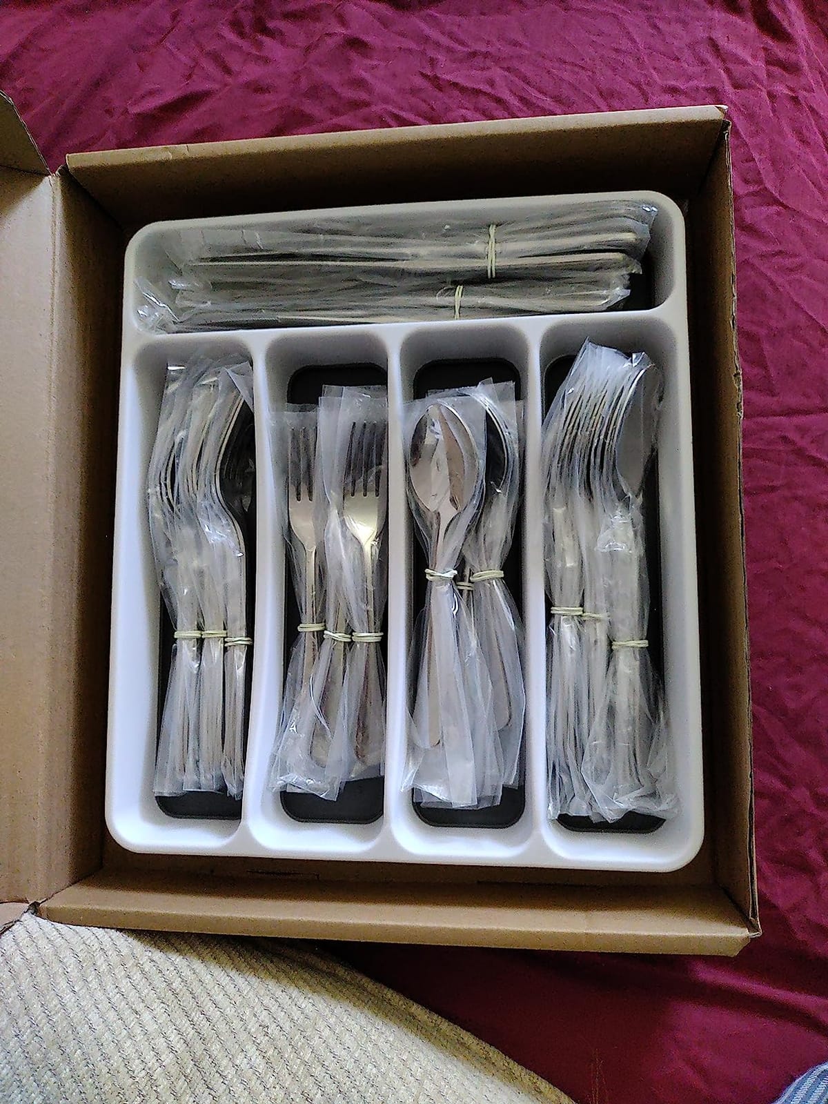 60-Piece Black Silverware Set with Organizer, AIVIKI Stainless Steel Flatware for 12, Cutlery Utensil Set for Home Restaurant, Tableware Includes Knife Fork Spoon Set, Mirror Polished customer photo 1
