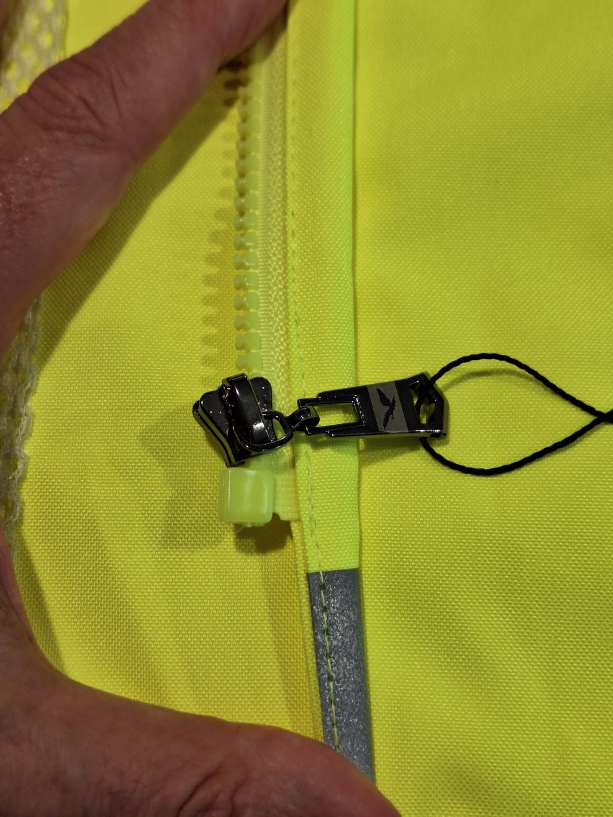 iCreek Safety Rain Jacket with Hood,Waterproof Reflective High Visibility customer photo 2