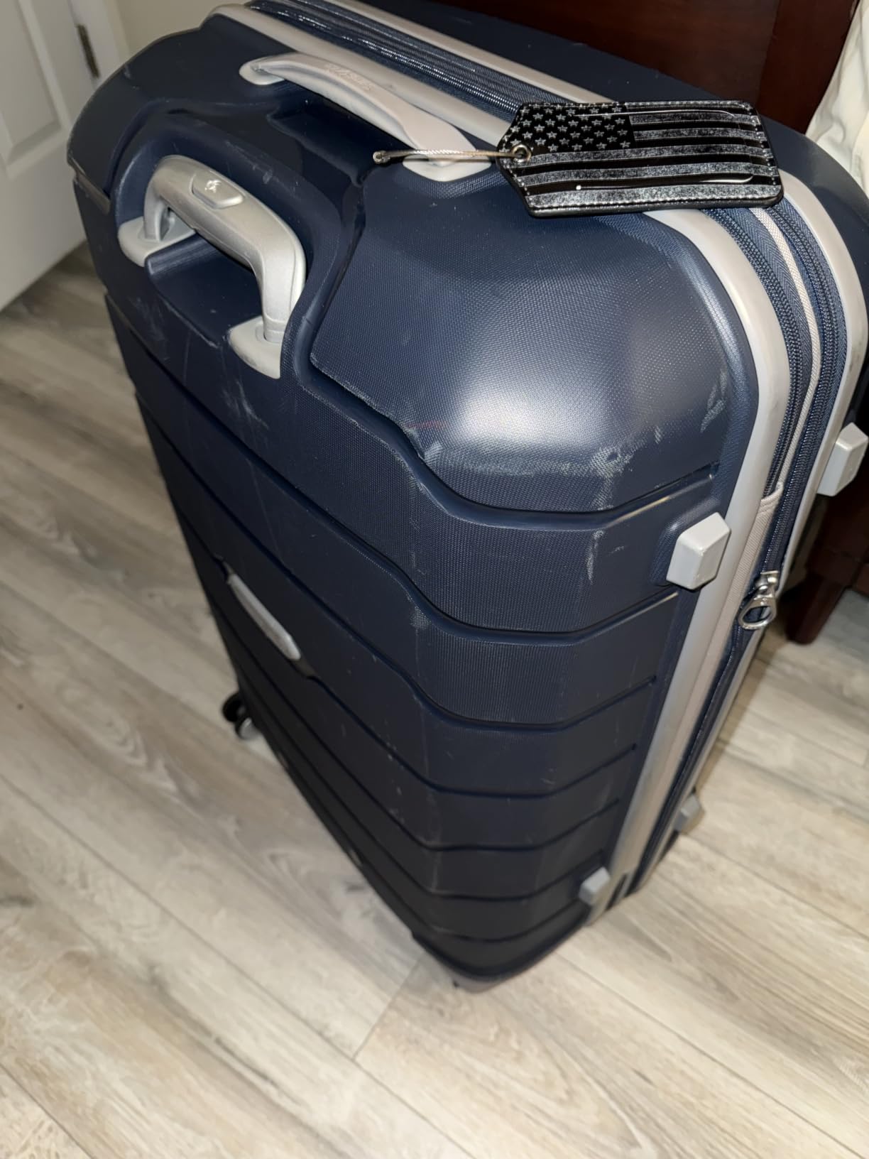 Samsonite Freeform Medium Luggage with Dual 360° Spinner Wheels - Checked Suitcase - TSA Lock, Airline-Approved - Lightweight Durable Polypropylene Expandable Hardshell - Amethyst Purple customer photo 2