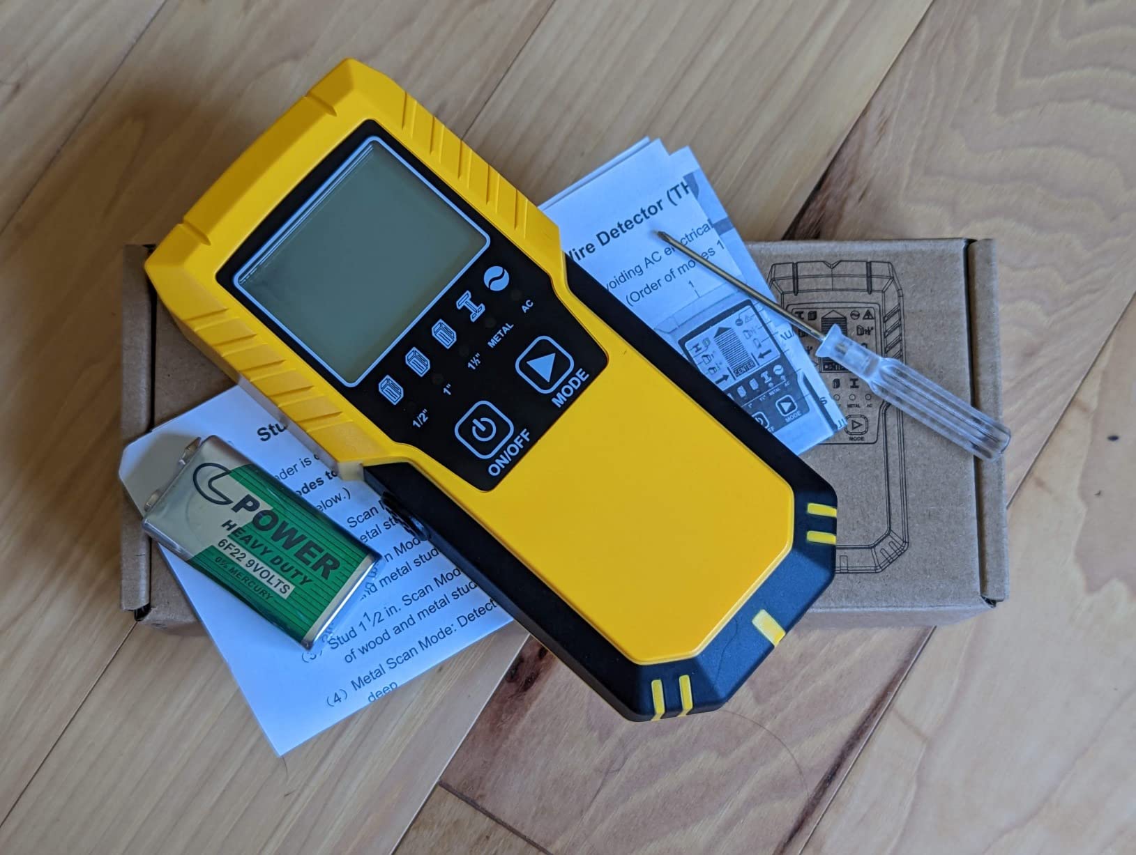 Povlen Stud Finder Wall Scanner Detector with Wood Metal AC Wire Detection customer photo 2